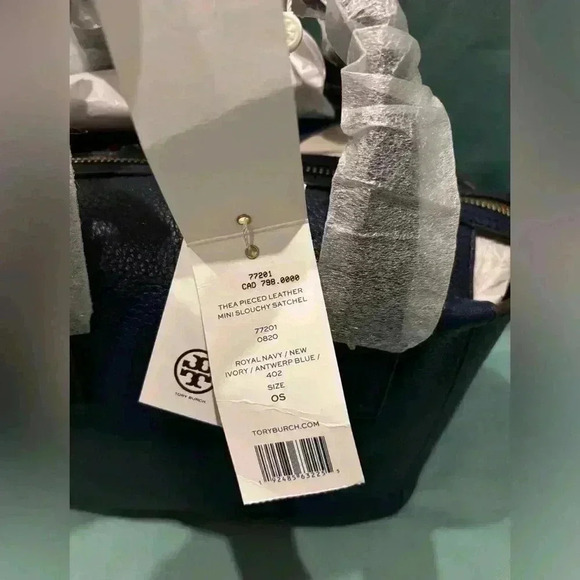 Tory Burch Thea Pieced Leather Mini Slouchy  Satchel - Picture 5 of 8